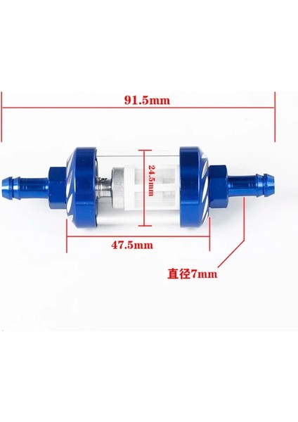 Kırmızı Stil Renkli 8mm Motosiklet Iç Yakıt Filtresi Benzin Filtreleri + Benzin Yakıt Hattı Hortumu + Klipsler Moto Scooter Dirt Bike (Yurt Dışından) fırsatları