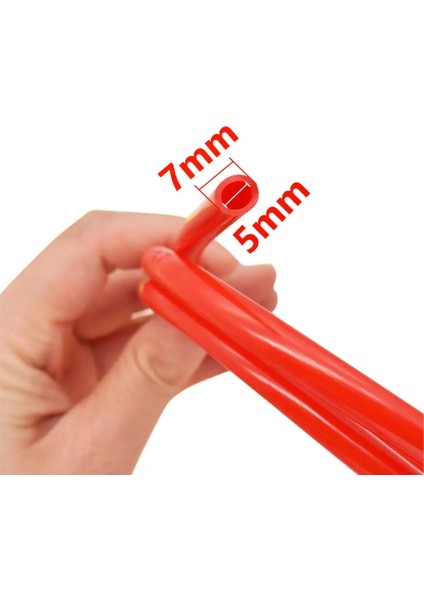 Turuncu Tarzı Motosiklet Hortumu 1 Metre Benzin Yakıt Hattı Hortumu Gaz Yağı Borusu Tüp Kauçuk Kawasaki KX450F KX100 Kx F 450F Kx 450 F (Yurt Dışından)
