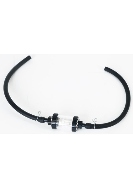 Siyah Stil 8mm Motosiklet Iç Yakıt Filtresi Benzin Filtreleri + 40CM Benzin Yakıt Hattı Hortumu + 4 Klipsli Moto Scooter Dirt Bike (Yurt Dışından)