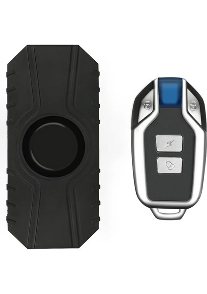 113DB Süper Yüksek Sesli Kablosuz Motosiklet Bisiklet Alarmı Güvenlik Uzaktan Kumandalı Hırsızlık Alarmı Suya Dayanıklı Siyah (Yurt Dışından)
