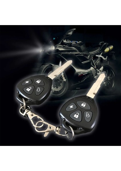 Motosiklet Hırsızlık Koruma Alarm Cihazı Moto Alarm Anahtarı Başlangıç ​​flameout ile Su Geçirmez Uzaktan Kumanda Motosiklet Herkes (Yurt Dışından)