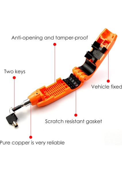 Siyah Stil Motosiklet Tutma Kilidi C Güvenlik Güvenlik Kilitleri Gidon Ahize Fren Kolu Disk Kilitleme Fit Scooter Atv Hırsızlığa Karşı Motor Kilidi (Yurt Dışından) indirimleri