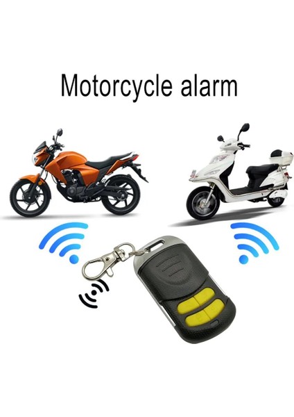 Evrensel Çift Uzaktan Kumanda Motosiklet Alarm Güvenlik Sistemi Motosiklet Hırsızlığı Koruması Bisiklet Scooter Motor Alarm Sistemi (Yurt Dışından)