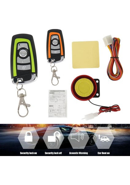 Evrensel Scooter Hırsızlığa Karşı Güvenlik Alarm Sistemi Motosiklet Alarm Sistemi Motor Çalıştırma Uzaktan Anahtarlık ile Iki Yönlü (Yurt Dışından)