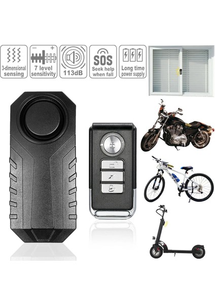 Motosiklet Alarmı Yüksek Sesli Titreşim Sensörü Sesli Alarm Bisiklet Scooter Kablosuz Hırsızlığa Karşı Hırsız Uzaktan Bisiklet Güvenliği Su Geçirmez (Yurt Dışından) modelleri