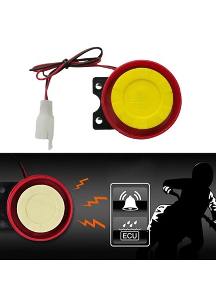 Anti-Hırsızlık Motosiklet Alarm Korna Buzzer Uzaktan Kumanda Elektronik Güvenlik Sistemi Motosiklet Scooter Alarm Hoparlör 12 V (Yurt Dışından)