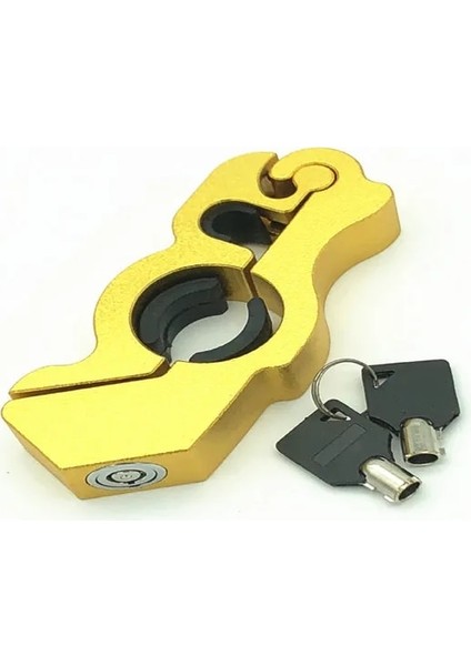 Sarı-A Tarzı Motosiklet Tutma Kilidi Güvenlik Güvenlik Gidon Ahize Kilitleme Fit Scooter Atv Kir Sokak Bisikletleri Hırsızlık Önleme (Yurt Dışından)