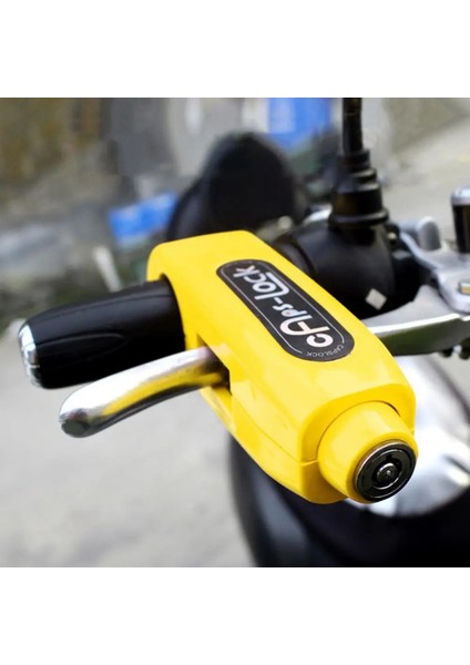 Siyah Stil Motosiklet Tutma Kilidi Abs Güvenlik Anahtarsız Kilitler Gidon Ahize Fren Kolu Disk Kilitleme Fit Scooter Atv Hırsızlığa Karşı Motor Kilidi (Yurt Dışından) indirimleri