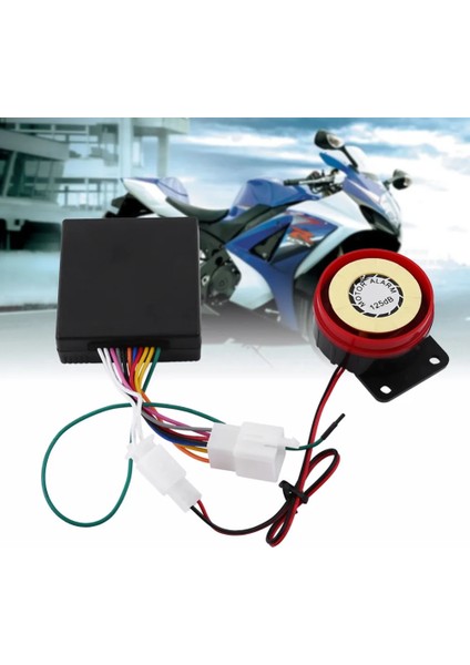 Motosiklet Hırsızlığa Karşı 125DB Evrensel Iki Yönlü Motosiklet Scooter Güvenlik Alarm Sistemi Motor Çalıştırma Uzaktan Kumanda Anahtarı (Yurt Dışından) fiyatları