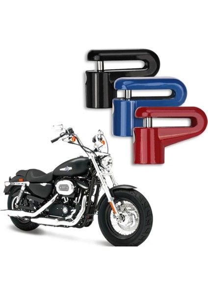 Mavi Stil Hırsızlığa Karşı Motosiklet Kilidi Taşınabilir Tekerlek Güvenlik Hırsızlık Koruma Kilidi Bisiklet Bisiklet Scooter Motosiklet Disk Fren Kilidi (Yurt Dışından) modelleri