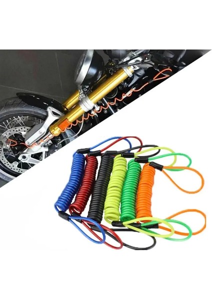 1 Adet Mavi Stil Motosiklet Hatırlatma Kablosu Güvenlik Hatırlatma Bisiklet Scooter Scooter Güvenliği Hırsızlığa Karşı Disk Kilidi Halat Motosiklet Güvenliği (Yurt Dışından) modelleri
