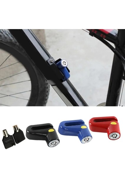 Siyah Stil 2021 Ağır Hizmet Tipi Motosiklet Dağ Bisikleti E-Bike Disk Fren Güvenliği Hırsızlığa Karşı Kilit (Yurt Dışından)