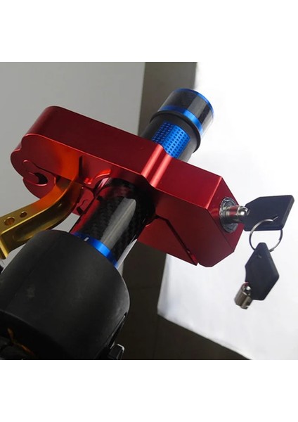 Siyah Stil Motosiklet Tutma Kilidi Güvenlik Güvenlik Gidon Ahize Kilitleme Fit Scooter Atv Kir Sokak Bisikletleri Hırsızlık Önleme (Yurt Dışından) fırsatları