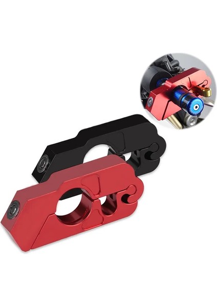Siyah Stil Motosiklet Tutma Kilidi Güvenlik Güvenlik Gidon Ahize Kilitleme Fit Scooter Atv Kir Sokak Bisikletleri Hırsızlık Önleme (Yurt Dışından) indirimleri