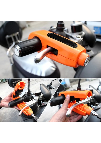 Siyah Stil Evrensel Motosiklet Kavrama Kilidi Gaz Gidonu Motosiklet Için Hırsızlığa Karşı Kilit Güvenli Dayanıklı Fren Kolu Güvenlik Scooter Kilidi (Yurt Dışından) fırsatları