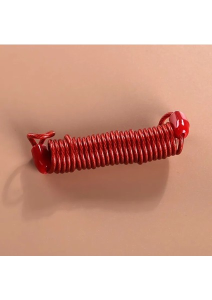 Kırmızı Stil Evrensel Anti-Kayıp Bisiklet Motosiklet Scooter 150CM Bahar Hatırlatma Kablosu Güvenlik Hırsız Karşıtı Alarm Disk Kilidi (Yurt Dışından)