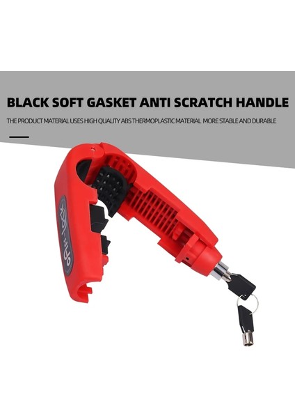 Siyah Stil Motosiklet Gidon Kilidi Fren Kolu Kilidi Taklit Çalmak Kilit Çekme Çubuğu Evrensel Scooter Vespa Gts Honda Forza 300 Atv (Yurt Dışından) fırsatları