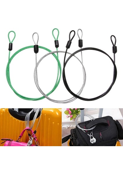 No.1 Tarzı Kablo Çelik Halat Açık Sporlar Için 100 cm Bisiklet Kilidi Bisiklet Bisiklet Scooter Guard Güvenlik Bagaj Güvenlik Bisiklet Aksesuarı (Yurt Dışından)