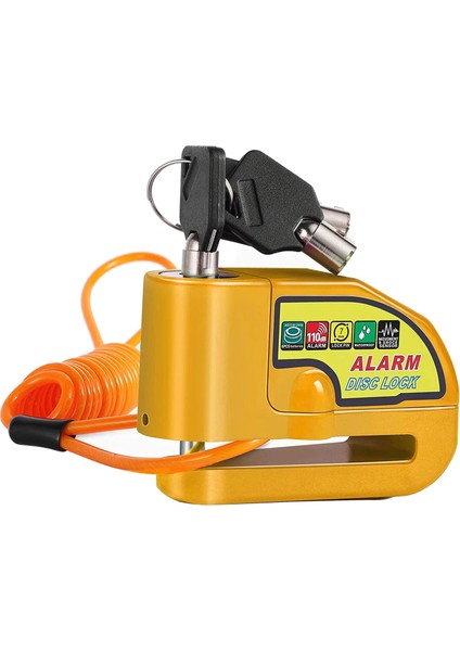 Mavi Stil Disk Fren Kilidi Motosiklet Alarm Disk Kilidi Dayanıklı Disk Tekerlek Güvenlik Kilidi Hırsızlığa Karşı Alarm Tekerlek Güvenlik Güvenlik Siren Kilidi (Yurt Dışından) fiyatları