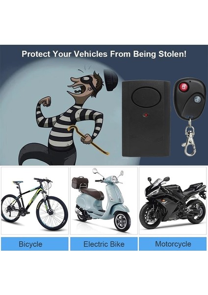 Siyah Stil Evrensel Motosiklet Alarm Sistemi Motosiklet Scooter Hırsızlığa Karşı Kullanımı Kolay Alarm Güvenlik Sistemi Evrensel Kablosuz Uzaktan Kumanda 120DB (Yurt Dışından) indirimleri