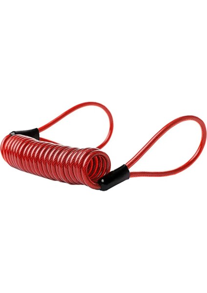 Kırmızı Stil 120CM Yeşil Güvenlik Hırsız Önleyici Motosiklet Motosiklet Tekerleği Disk Fren Alarm Kilidi ve Çantası ve Hatırlatma Yay Kablosu (Yurt Dışından)