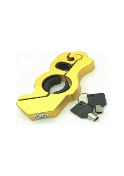 Altın Tarzı Motosiklet Tutma Kilidi Güvenlik Güvenlik Gidon Ahize Kilitleme Fit Scooter Atv Kir Sokak Bisikletleri Hırsızlık Önleme (Yurt Dışından)