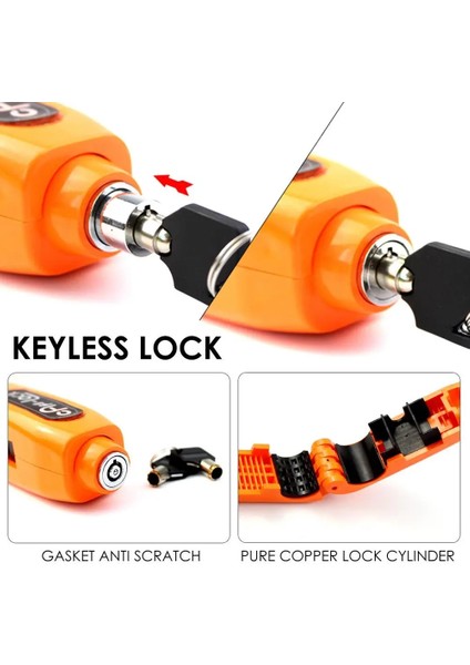 Kırmızı Stil Motosiklet Tutma Kilidi Güvenlik Güvenlik Kilitleri Gidon Ahize Fren Kolu Disk Kilitleme Fit Scooter Atv Hırsızlığa Karşı Motor Kilidi (Yurt Dışından) fiyatları