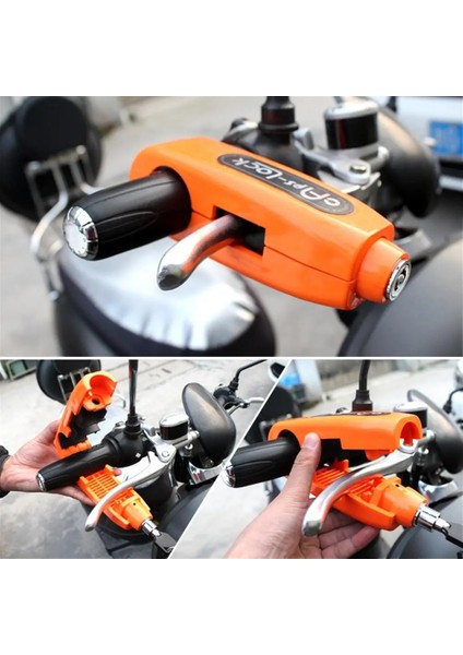 Kırmızı Stil Motosiklet Kavrama Kilidi Gaz Gidon Anti-Hırsızlık Kilidi Motosiklet Aksesuarları Için Dayanıklı Fren Kolu Güvenlik Scooter Kilidi (Yurt Dışından) fiyatları