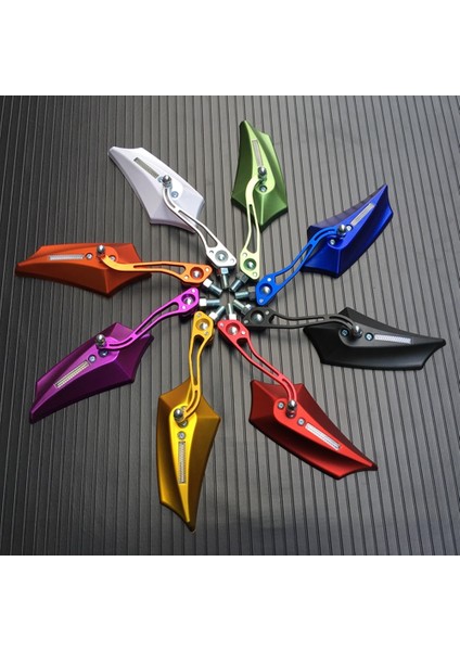 Altın Tarzı 2 Adet Motosiklet Sol Sağ Yan Dikiz Aynaları Değiştirilebilir Vidalar ile Evrensel Yamaha Honda Kawasaki Suzuki Için (Yurt Dışından)