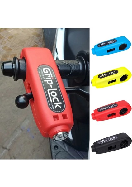 Kırmızı Stil Hırsızlığa Karşı Gidon Kilidi Motosiklet Ön Fren Kolu Evrensel Scooter Kolu Kilitleme (Yurt Dışından) fiyatları