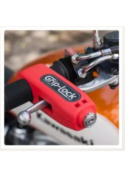 Kırmızı Stil Hırsızlığa Karşı Gidon Kilidi Motosiklet Ön Fren Kolu Evrensel Scooter Kolu Kilitleme (Yurt Dışından) modelleri