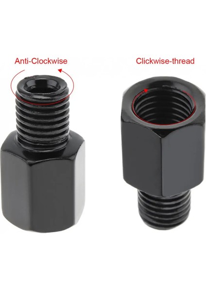 8 mm Ila 8 mm C Tipi Stil 2 Adet Motosiklet Aynası Vida Adaptörü Sağ Sol El Dişi Dönüşüm Motosiklet Dikiz Aynası Cıvata Vidası (Yurt Dışından)