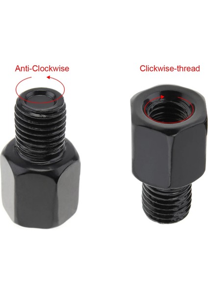 Iç 10 Iç 8 Stili 1 Adet Motosiklet Dikiz Aynası Adaptörleri Vidalar 8mm Ters Sağ Sol Diş Adaptörü Dönüşüm Vidası Uygun Araçları (Yurt Dışından)
