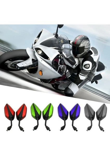 Mavi Stil 60% Sıcak Satış 1 Çift Otorcycle Dikiz Yan Ayna Suzuki H-Onda Yamah Kawasaki Yan Aynalar (Yurt Dışından)