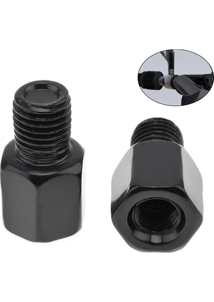Dış 10 Iç 8 Tarzı 1 Adet Motosiklet Dikiz Aynası Adaptörleri Vidalar 8mm Ters Sağ Sol Diş Adaptörü Dönüşüm Vidası Uygun Araçları (Yurt Dışından)