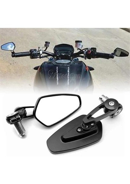 Evrensel Motosiklet Dikiz Gidon Sonu Aynalar Honda Suzuki Kawasaki Yamaha NINJA250R Yzf R1 R6 Gsxr Katana (Yurt Dışından)