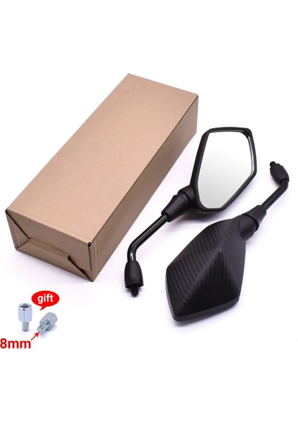 Abs Plastik Siyah Stil 1 Çift Motosiklet Dikiz Aynaları Honda Msx B650R CB125R Xadv x Adv 750 X11 St Arka Yan Dışbükey Ayna (Yurt Dışından)