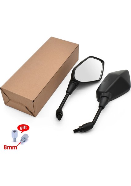 Abs Plastik Siyah Stil 1 Çift Motosiklet Dikiz Aynaları Honda Msx B650R CB125R Xadv x Adv 750 X11 St Arka Yan Dışbükey Ayna (Yurt Dışından)