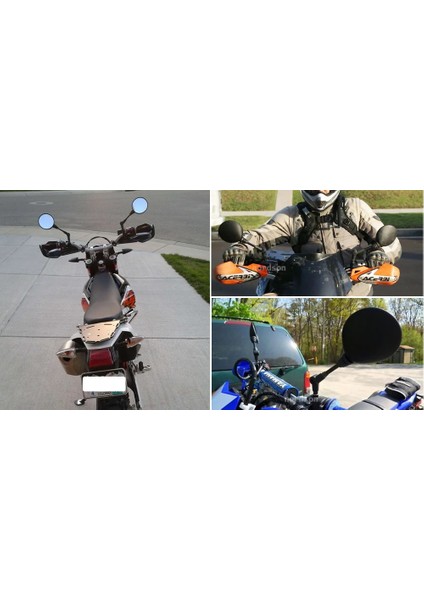 Katlanabilir Motosiklet Dikiz Mi Yuvarlak 10 mm Scooter E-Bike Dikiz Ktm Klx Için Mis Arka Taraf Dışbükey Mi (Yurt Dışından)