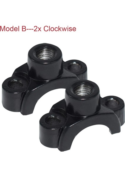 Model B Stili 2x "motosiklet Ayna Montaj Tutucular Braketi Kelepçe Motosiklet Gidon Moped Kir Arazi Bisikleti Atv Quad 4 Wheeler M10 (Yurt Dışından)