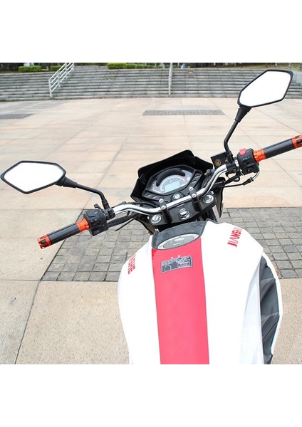 10 mm Tarzı 2 Adetuniversial Otorcycle Ayna Scooter E-Bike Dikiz Aynaları Çifti Elektromobil Arka Taraf Dışbükey Ayna (Yurt Dışından) fırsatları
