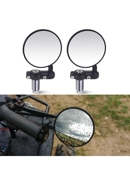 Siyah Stil 2 Adet Motosiklet Arka Mi Motosiklet Gidon End Mi Cafe Racer Siyah Kolu Için "mis For Motorcycle (Yurt Dışından)