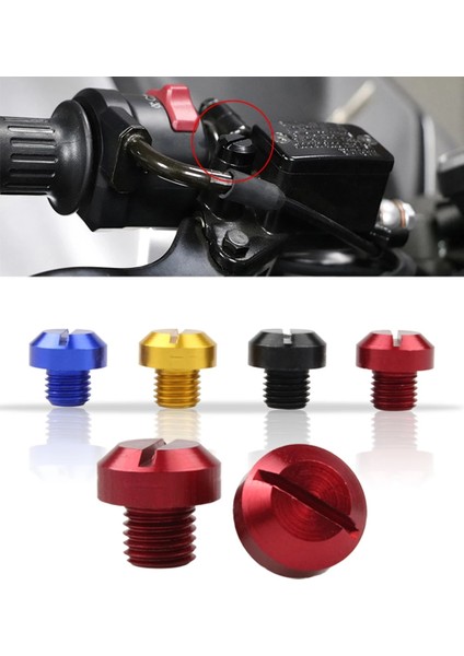 Siyah Stil New.25 Motosiklet Aynası Delik Tapaları Sağ Sol Vidalar Alüminyum, Güzel Anodize Yüzeyli Fg (Yurt Dışından)