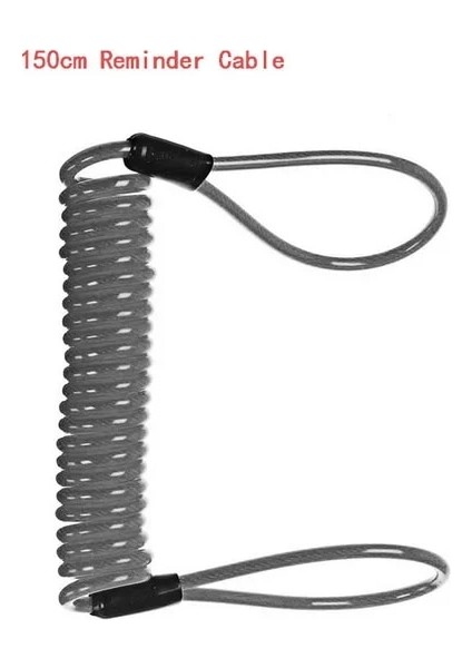 Hatırlatma Kablo Stili Motosiklet Kilidi Scooter Disk Fren Motoru Bisiklet Hırsızlığa Karşı Tekerlek Disk Fren Kilidi Su Geçirmez Güvenlik Alarm Koruması (Yurt Dışından)