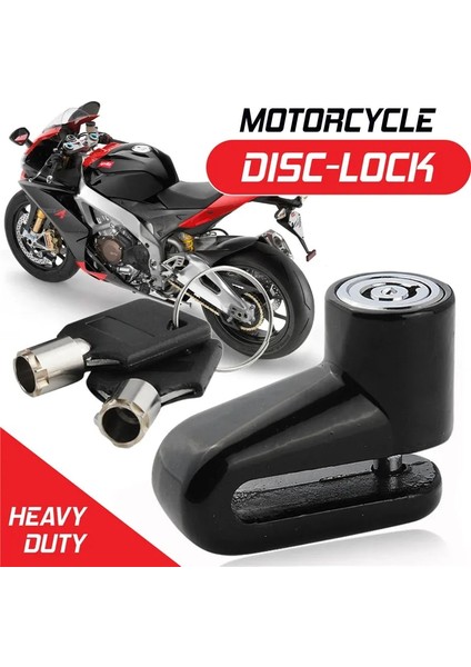 Siyah Stil Siyah Motosiklet Bisiklet Scooter Disk Kilidi Asma Kilit Anahtarlı Motosiklet Scooter Hırsızlığa Karşı Fren Disk Kilidi Motosiklet Güvenlik Kilidi (Yurt Dışından) fiyatları