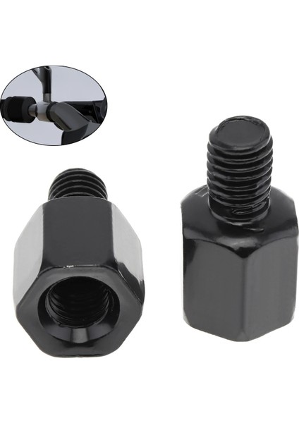8 mm Ila 10 mm A Tipi Stil 2 Adet Motosiklet Aynası Vida Adaptörü Sağ Sol El Dişi Dönüşüm Motosiklet Dikiz Aynası Cıvata Vidası (Yurt Dışından)