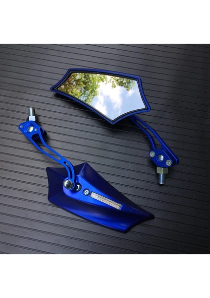 Mavi Stil 2 Adet Motosiklet Sol Sağ Yan Dikiz Aynaları Değiştirilebilir Vidalar ile Evrensel Yamaha Honda Kawasaki Suzuki Için (Yurt Dışından)