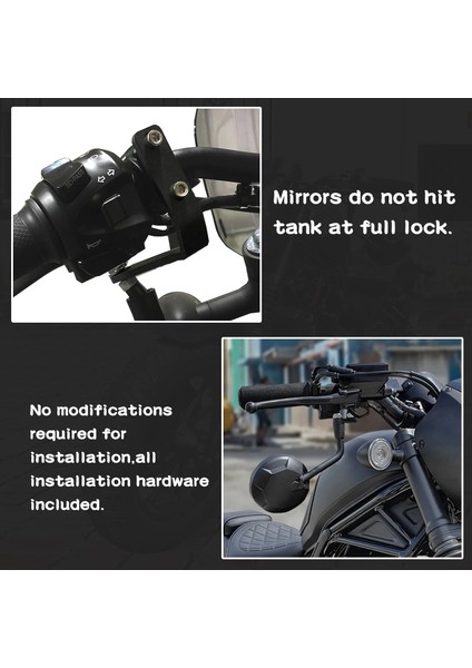 Siyah Stil Honda Rebel Mx Gidon Dikiz Yan Ayna Dikiz Spot Işık Braketi Montaj Kelepçe Tutucu Aksesuarları Için (Yurt Dışından)