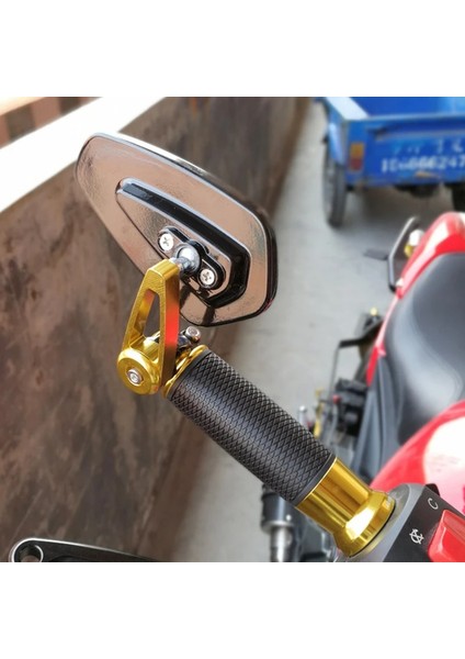 Mavi Stil 2 Adet Motosiklet Aluminu Bar Sonu Yan Dikiz Aynası Evrensel Motosiklet Bisiklet Gidon Dikiz Aynaları Evrensel (Yurt Dışından)
