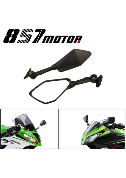 Motosiklet Yan Dikiz Dikiz Aynaları Kawasaki Ninja 300REX300 Abs Ninja Zx-6r 636 ZX6R (Yurt Dışından)
